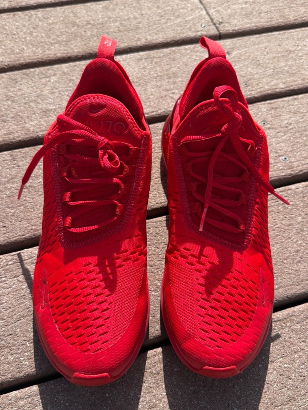 Nike Air Max 270 University Red/Black Men’s Low Top Mesh Sneakers CV7544-600